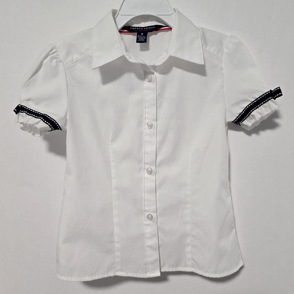 French Toast Girls Preppy School Uniform Short Sleeve Tops With Matching Skirt - Picture 5 of 16